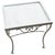 1950s Refinished Mid-Century Wrought Iron Outdoor Patio Scrolling Side Table, Woodard, Attributed For Sale - Image 4 of 6