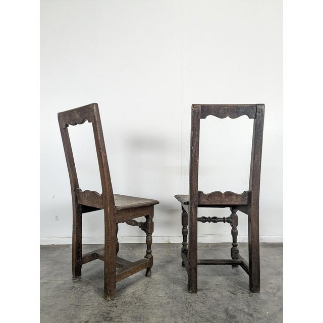 Lorraine Oak Side Chairs, Set of 2 For Sale - Image 3 of 5