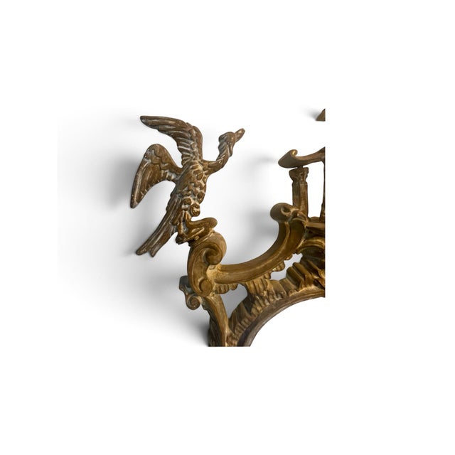 Chinoiserie 1960s La Barge Pagoda Style Chinoiserie Mirror Flanked by Two Phoenix Birds For Sale - Image 3 of 3