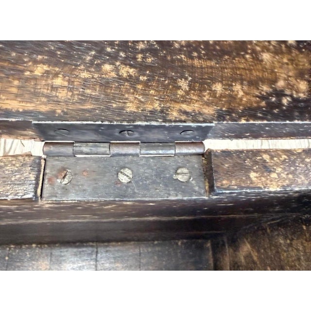 Antique Anglo-Indian Leather Campaign Trunk For Sale - Image 10 of 12