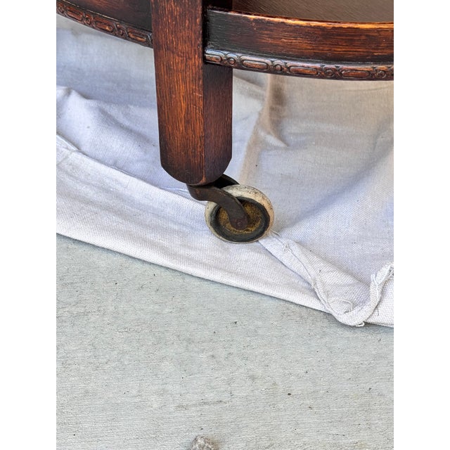 Antique English Barley Twist Tea Cart For Sale - Image 10 of 12