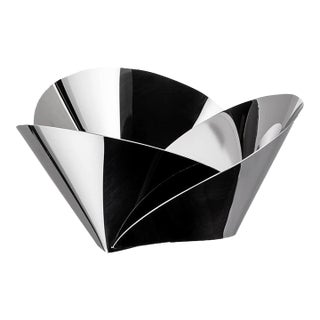 Vintage Alessi "Trinity" Stainless Steel Fruit Bowl by Adam Cornish For Sale