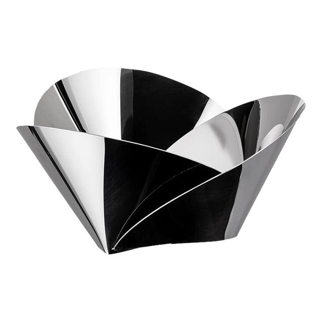 Vintage Alessi "Trinity" Stainless Steel Fruit Bowl by Adam Cornish For Sale