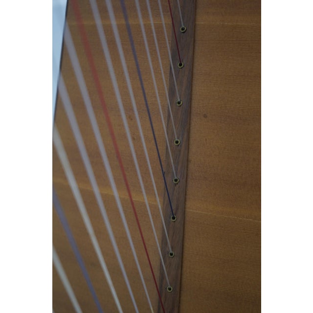 Studio Crafted Walnut Celtic Lever Harp For Sale - Image 12 of 17