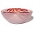 Mid-Century Modern Murano Vintage Red Orange White Opalescent Psychedelic Optic Swirl Italian Art Glass Bowl For Sale - Image 3 of 5