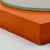 Geometric Orange Triple Wall Mirror, 1980s For Sale - Image 10 of 13
