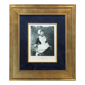 Late 19th Century "The Grace - Hoop" Antique Photogravure After Pagliano by Gebbie & Co., Framed