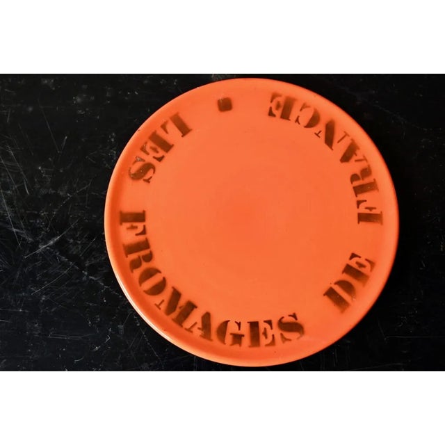 1950s Orange Cheese Bell from Ceramic Elchinger, 1950s For Sale - Image 5 of 11