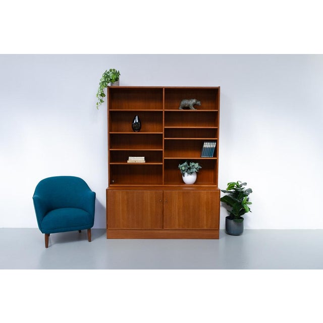 Danish Modern Teak Bookcase, 1960s For Sale - Image 10 of 18