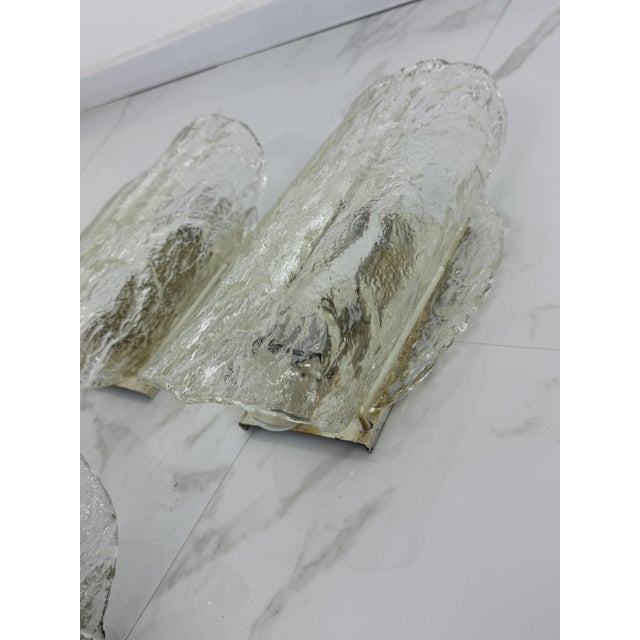 Large Murano Glass Wall Lamps in the style of Venini, 1950s, Set of 3 For Sale - Image 15 of 18