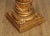 Late 19th Century Antique 19th Century Italian Neoclassical Carved Giltwood Marble Top Pedestal For Sale - Image 5 of 13