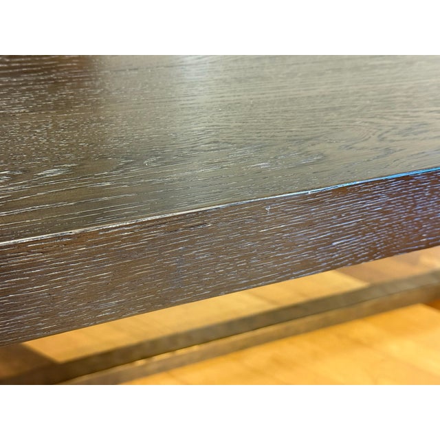 Black Julie Lawrence for Restoration Hardware T-Brace Rectangular Extension Dining Table For Sale - Image 8 of 10