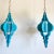Sky Blue Modern Pierced Moroccan Pendant Lights, Pair For Sale - Image 8 of 18