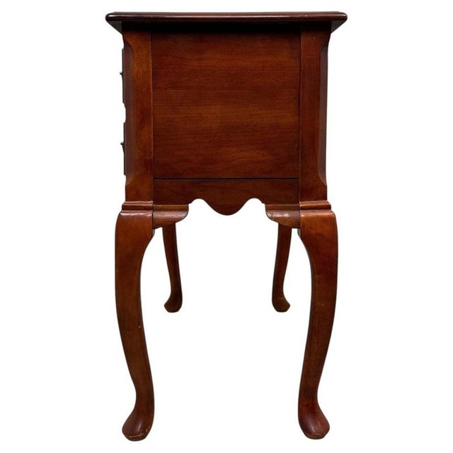 Antique English Beech and Burr Walnut Inlaid Side Table, 1900s For Sale - Image 10 of 12