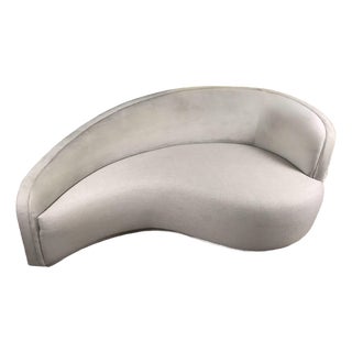 Interlude Home "Dana" Contemporary Right-Arm Curved Chaise Lounge For Sale