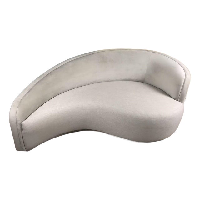 Interlude Home "Dana" Contemporary Right-Arm Curved Chaise Lounge For Sale