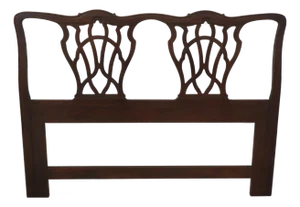 Drexel Heritage 18th C. Classic Queen or Full Size Mahogany Headboard