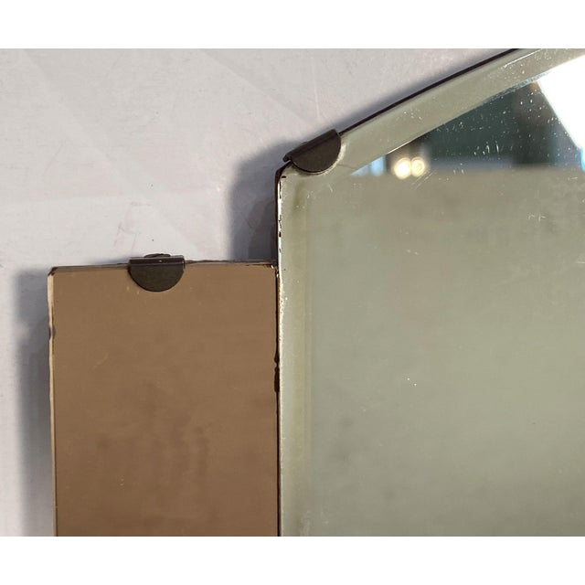 Art Deco Wall Mirror From England (H 12 3/4 X W 22 1/4) For Sale - Image 9 of 12