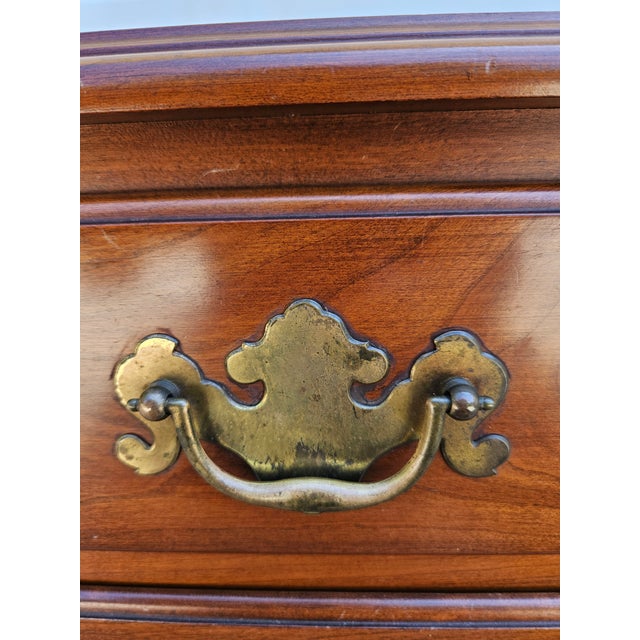 Henkel Harris Cherry Chippendale Chest of Drawers For Sale - Image 10 of 11