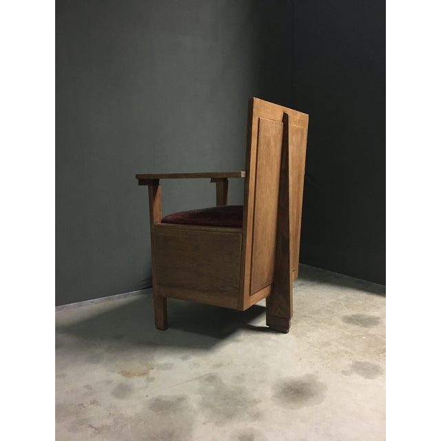 1930s Dutch Modernist 3 Legged Lounge Chair, 1930s For Sale - Image 5 of 7