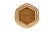 Hexagonal Woven Basket, 15" For Sale