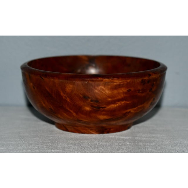 Vintage Thuya Wood Root Handcrafted Grain Bowl For Sale In Philadelphia - Image 6 of 11