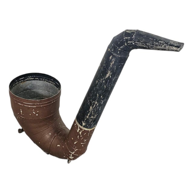 Large Zinc Pipe, 1973 For Sale