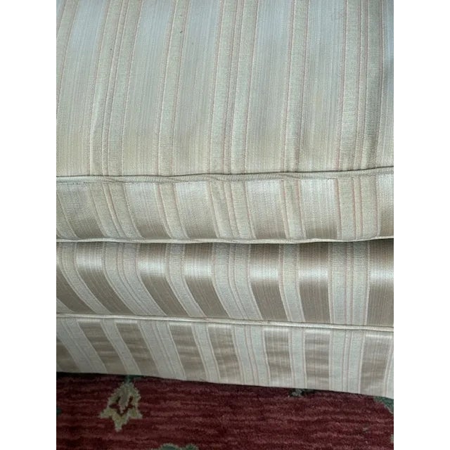 Ivory Vintage Baker Furniture Three Cushion Sofa For Sale - Image 8 of 12