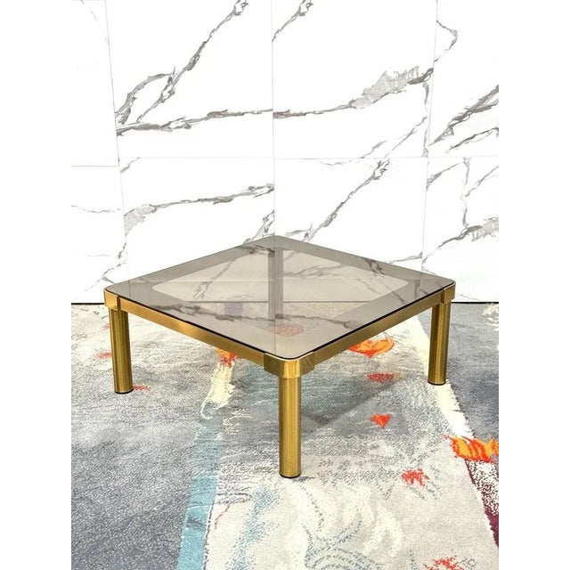 Hollywood Regency Vintage Hollywood Regency Brass Coffee Table, 1970s For Sale - Image 3 of 10