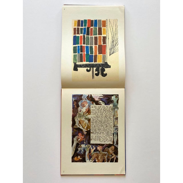 Ben Shahn " Love and Joy About Letters " Vintage 1963 First Edition Lithograph Print Mid Century Modern Large Hardcover Slipcase Artist's Book For Sale - Image 11 of 12