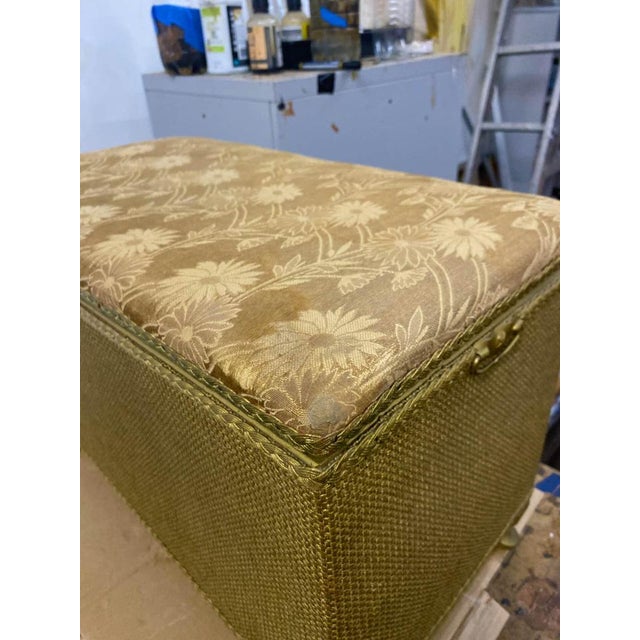 Vintage Blanket Box or Ottoman from Lloyd Loom, 1950s For Sale - Image 10 of 11