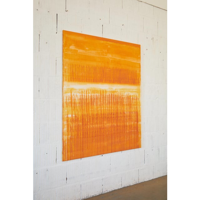 "Volcanic Monochrome 4" Large Original Abstract Painting by Simon Findlay For Sale - Image 4 of 17