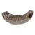 Modern Polished Nickel Channeled Boat Bowl For Sale