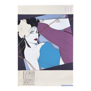 Patrick Nagel - Genaro Gallery Silkscreen Poster - 1986
