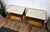 Metal Mid-Century Modern Italian Wood Bedside Tables with Marble Tops, 1950s, Set of 2 For Sale - Image 7 of 10