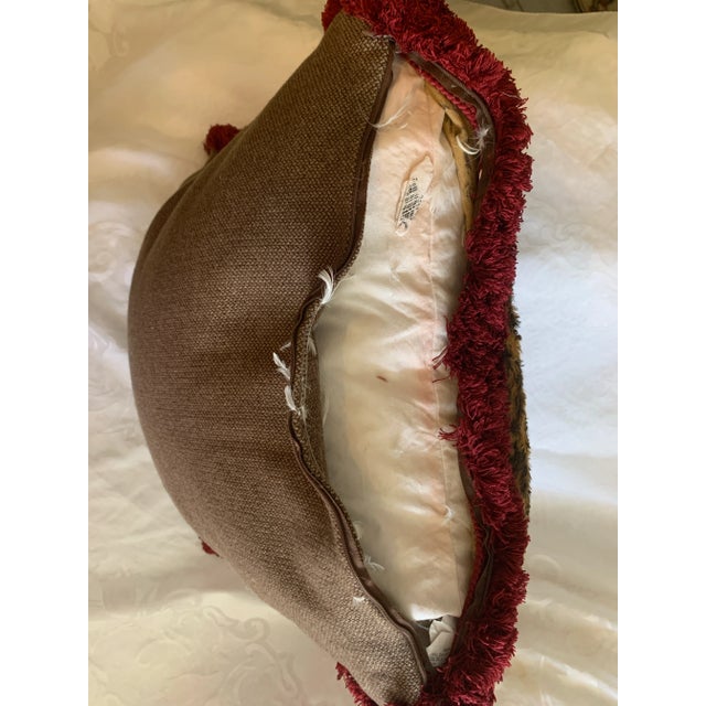 Vintage Ralph Lauren Guinevere Aragon Medieval Floral & Animal Print Decorative Pillow For Sale - Image 10 of 12