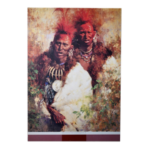 1990s "Song of the White Robes” by Howard Terpning – Native American Art Poster Print