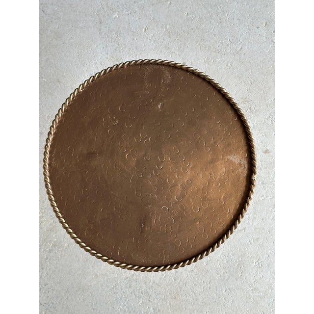 Vintage Spanish Gilt Iron Martini Drinks Table, 1950s For Sale - Image 13 of 17