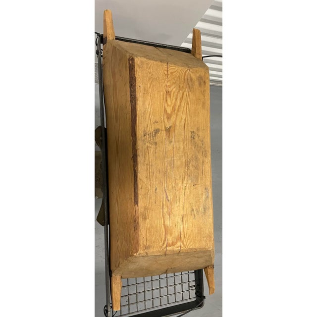 Wood Antique Wooden Kneading Bowl/ Trough For Sale - Image 7 of 12
