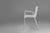 Mid-Century Modern 21th Century White Design Chair with Armrests, Belgium For Sale - Image 3 of 11