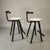 Postmodern Vintage Metal Stools, 1980s, Set of 2 For Sale - Image 3 of 9