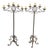 Large Cast Iron Candelabras, Set of 2 For Sale