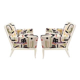 Pair t.h. Robsjohn-Gibbings for Widdicomb Lounge Chairs, 1950 For Sale