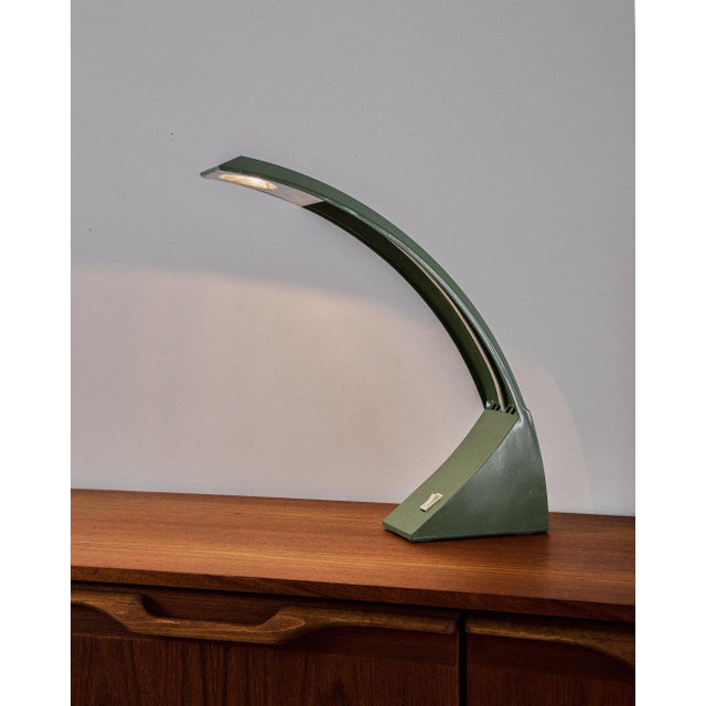 Space Age Olive Table Lamp, 1970s For Sale - Image 4 of 5