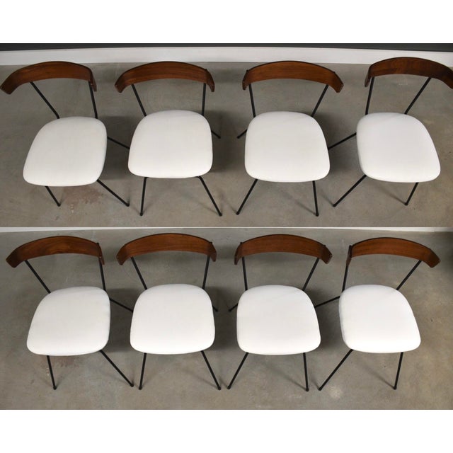 Mid-Century Modern 1960s Clifford Pascoe Walnut Dining Chairs - Set of 8 For Sale - Image 3 of 10