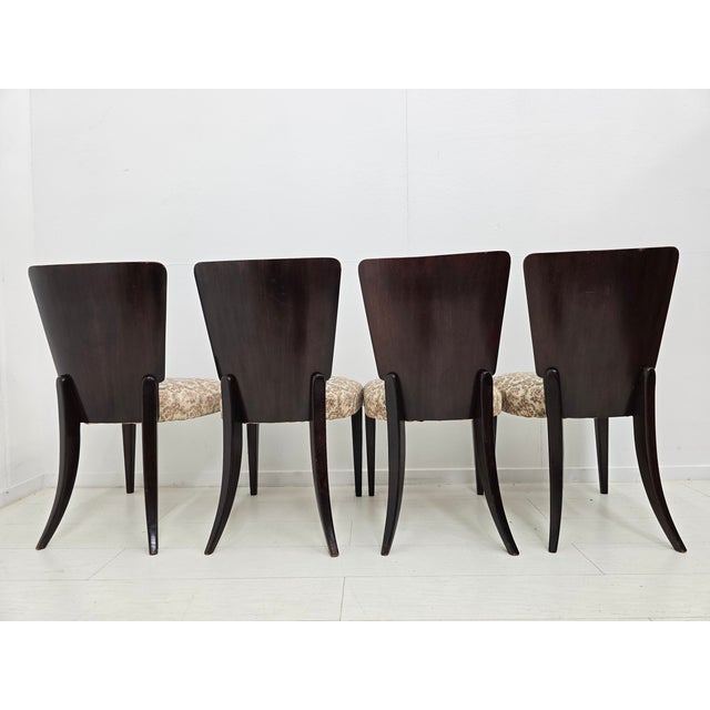 H-214 Dining Chairs attributed to Jindřich Halabala for Úp Závody, Former Czechoslovakia, 1950s, Set of 4 For Sale - Image 18 of 18