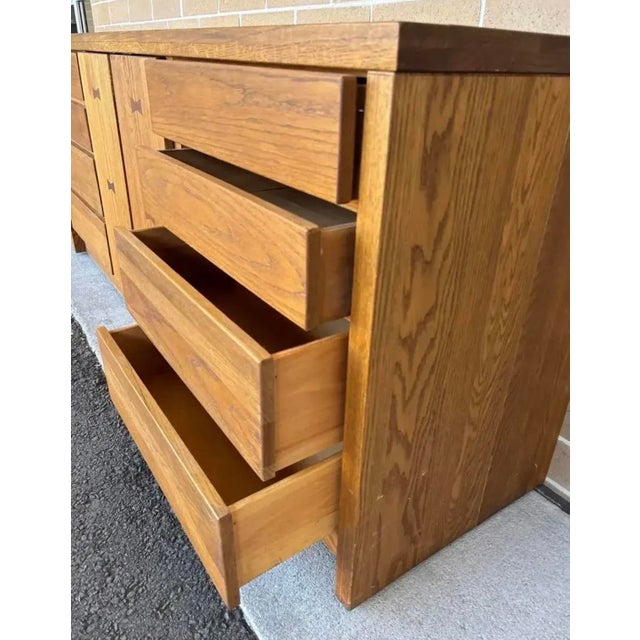 Mid 20th Century Modern BowTie Sideboard Credenza or Dresser by Russell Wright for Conant Ball With Matching Mirror For Sale - Image 10 of 12