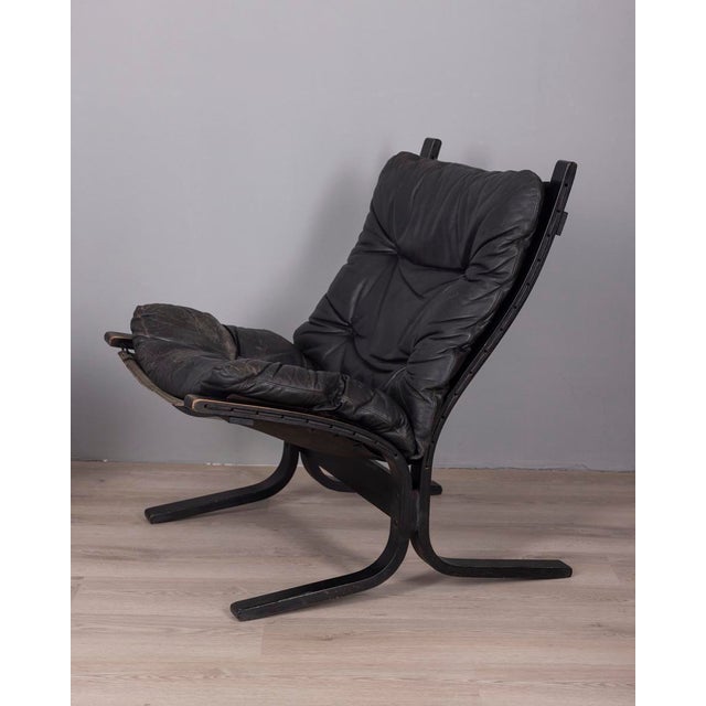 Wood Vintage Siesta Armchairs in Leather by Ingmar Relling for Westnofa, 1970s, Set of 2 For Sale - Image 7 of 13