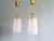 Mid-Century Pendant Lights in Brass and Clear Crackled Glass, 1950s, Set of 2 For Sale - Image 11 of 16