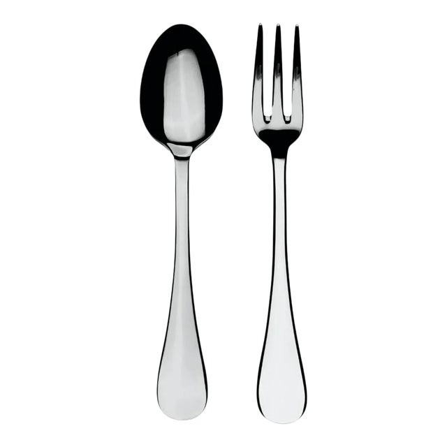 Mepra Brescia 2-Piece Serving Set (fork & Spoon) For Sale